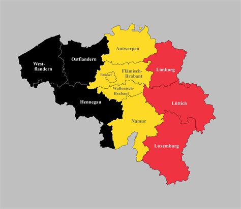 Belgien Auf Der Landkarte Ein Blick Auf Vielfältigkeit Des Landes