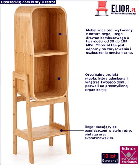 Regał bambusowy do salonu Besta sklep Edinos pl