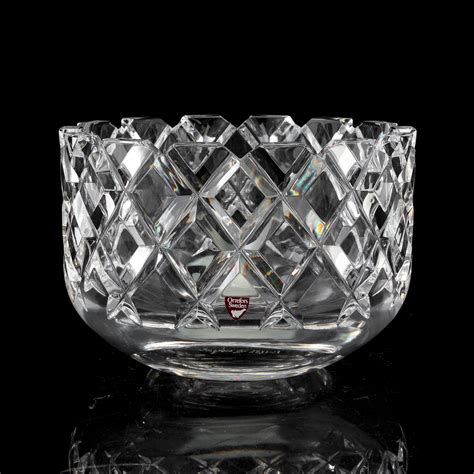 A Gunnar Cyrén Sofiero glass bowl for Orrefors Bukowskis