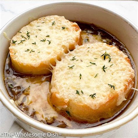 French Onion Soup - The Wholesome Dish