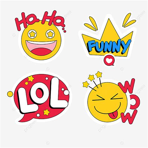 Emoji Divertido Png Elementos Adhesivos Emoticones Variedad Png Y