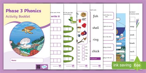 Phase 3 Phonics Activity Booklet Teacher Made