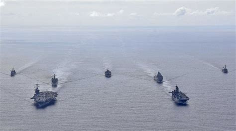 Us And Canadian Warships Sail Through Taiwan Strait