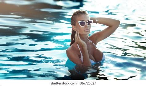 Blonde Sexy Woman Perfect Body Posing Stock Photo Shutterstock
