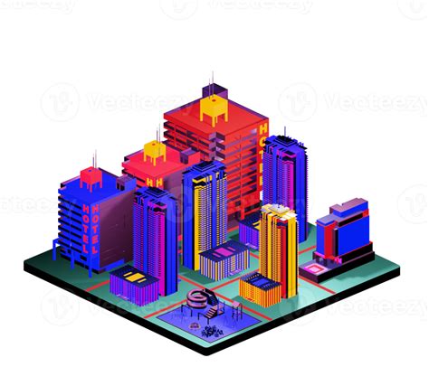 Isometric Building Arrangement 12062604 Png