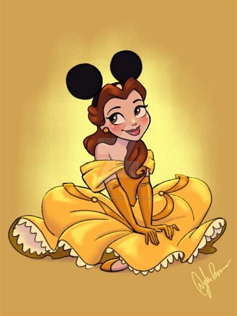 Mickey Ears Belle By Dylanbonner On Deviantart Disney Princess