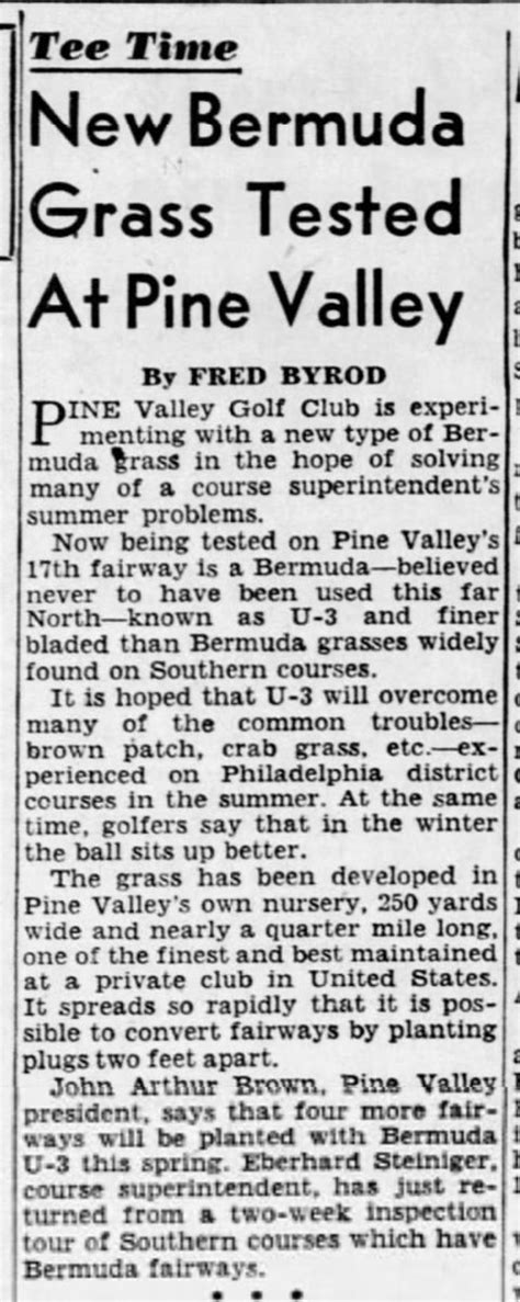 Society Of Golf Historians On Twitter April 5 1953 Pine Valley