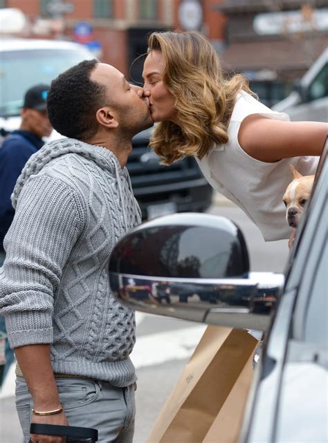 Chrissy Teigen And John Legend Kissing On Photo Shoot Popsugar Celebrity Photo 6