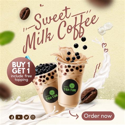 Copia De Milk Tea Sale Ads Postermywall