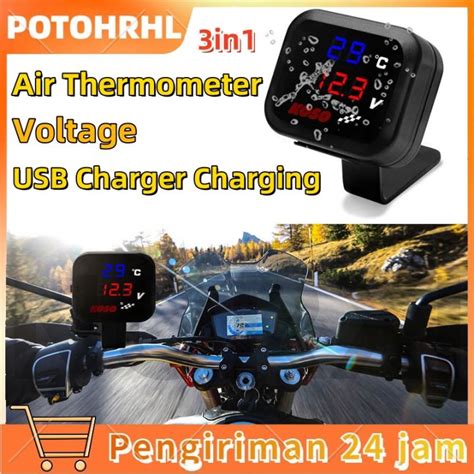 Siapvoltmeter Koso In Usb Charger Universal Semua Motor Anti Air