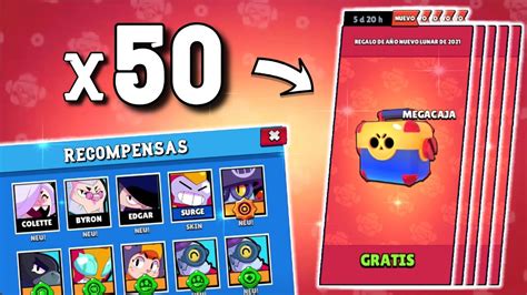 Abre 50 Megacajas Gratis En 50 Cuentas 😱 Brawl Stars Youtube