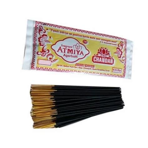 Bamboo Stick And Sawdust Fragrant Atmiya Agarbatti Gm Chandan Incense