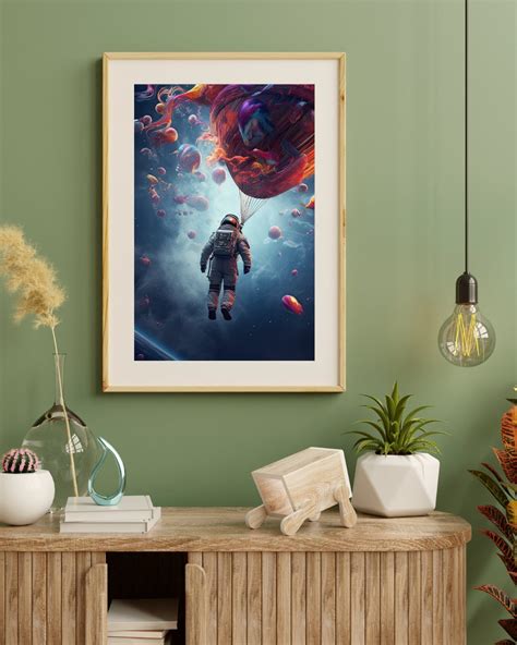 Astronaut Digital Art. Psychedelic Wall Art. - Etsy