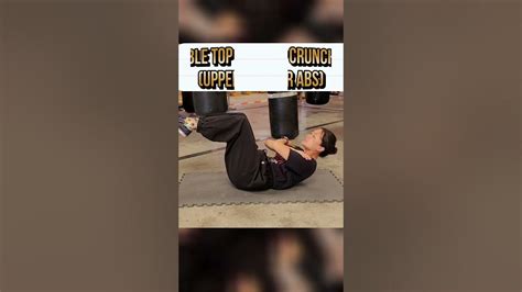 The Benefits Of Tabletop Crunches Kung Fu Warm Up Exercise Kung Fu