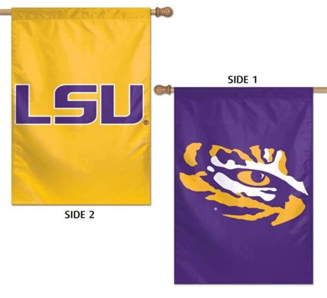 Lsu 2 Sided House Flag I Americas Flags