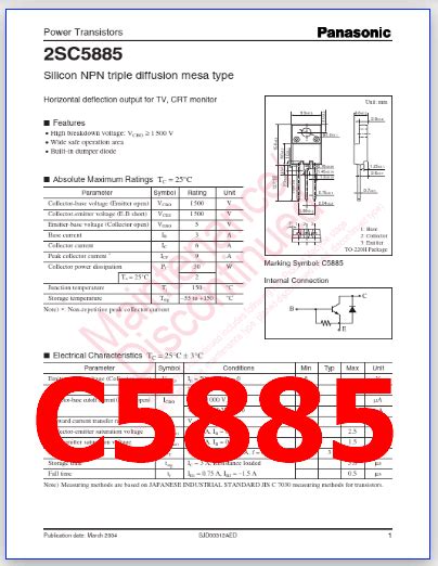 C Pdf Datasheet Npn Transistor Sc