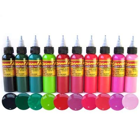 Eternal Tattoo Ink Floral 10 Color Set | Joker Tattoo Supply