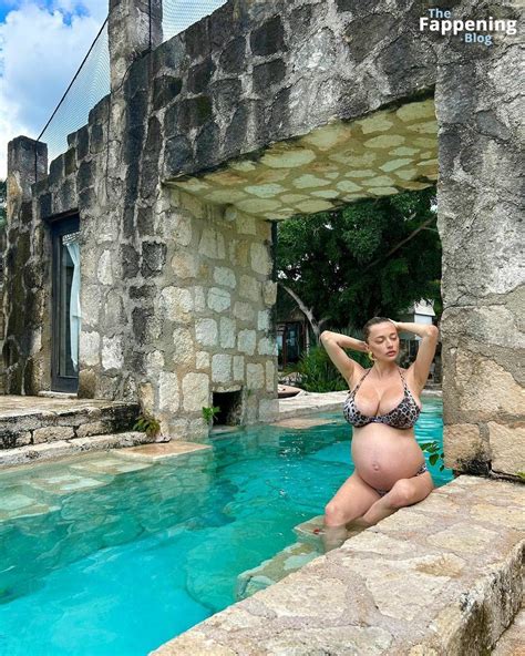 Pregnant Caroline Vreeland Poses In A Leopard Print Bikini Photos Thefappening