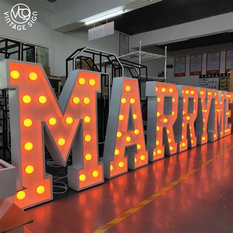 Mr And Mrs Large Sign Lights Alphabet Giant Ft Love Marquee Letters