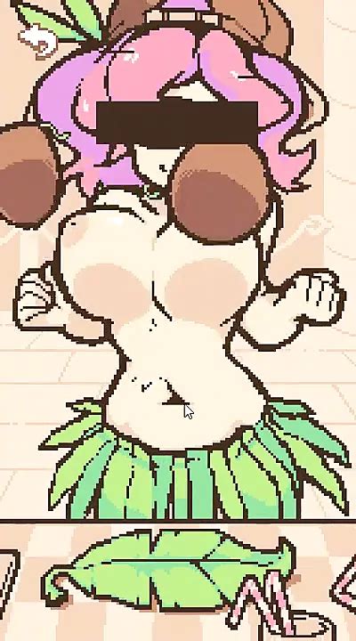 Coconut Shake Pixel Hentai Game Huge Breasts Beach Milking In English Porn Xhamster