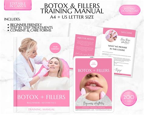 Foundation Botox And Dermal Fillers Training Manual Beginner Botox