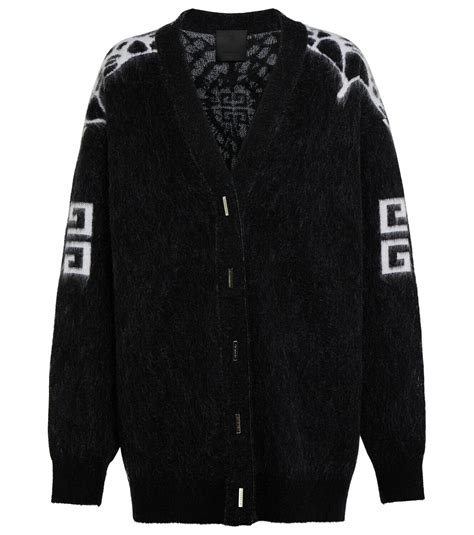 Givenchy 4g Intarsia Wool Blend Cardigan Givenchy