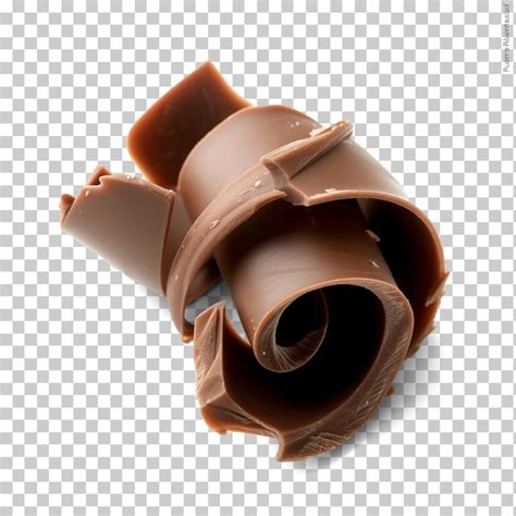 Premium Psd Chocolate Curl Isolated On Transparent Background Png Psd