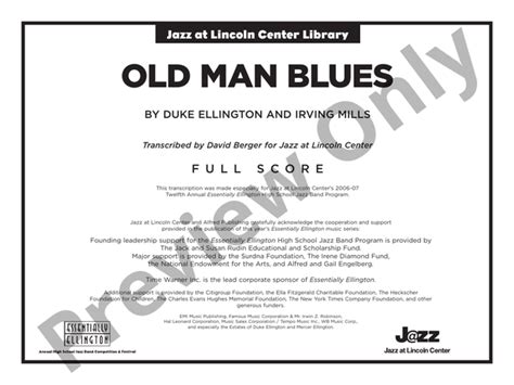 Old Man Blues: Score: Jazz Ensemble Score - Digital Sheet Music Download