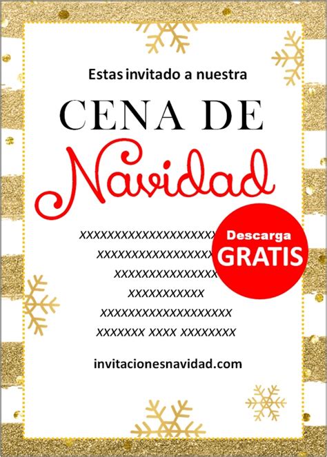 Invitaciones Para Cena De Navidad Invitaciones Navidad