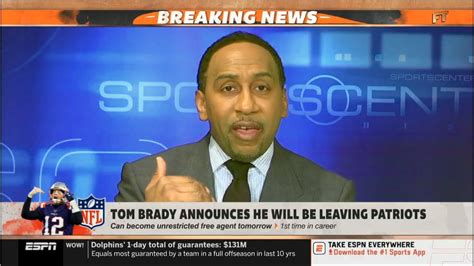 Stephen A Smith Reaction Tom Brady Announces Hes Leaving The