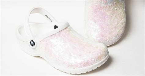 You Can Now Wear White Glitter Crocs For Your Wedding Day