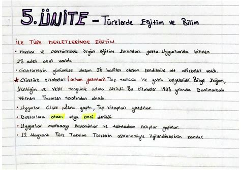 SOLUTION Türk Kültür ve Medeniyet Tarihi Türklerde Egitim ve Bilim