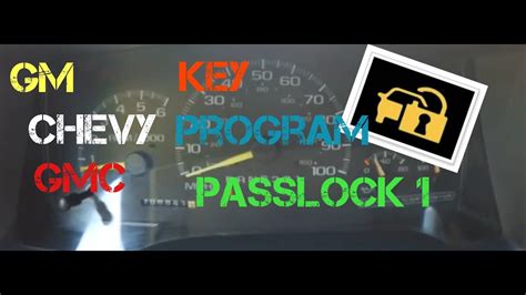 How To Program A Gm Chevy Coded Anti Theft Key Quick And Easy Fix Passlock 1 1997 Chevy Tahoe