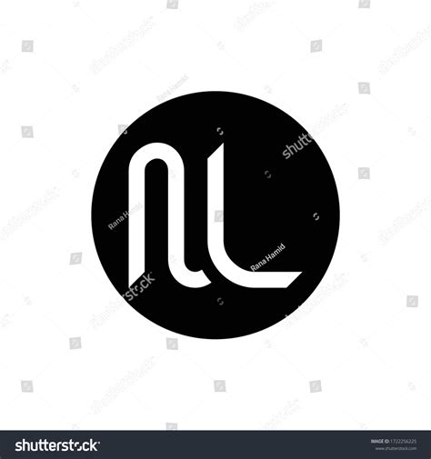 Initial Letter Nl Logo Design Vector Stock Vector Royalty Free