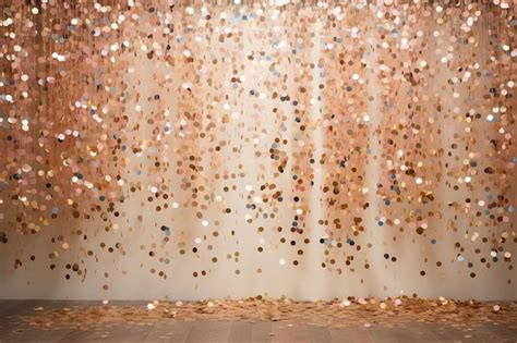 Festive Glitter Confetti Backdrop Premium Ai Generated Image