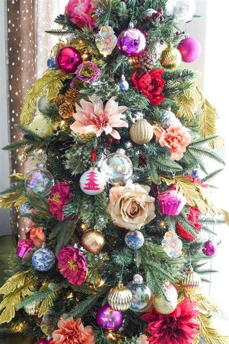 Flor Árvore De Natal - Flores Para Árvore de Natal: +62 Ideias Encantadoras Para Sua Decoração ...