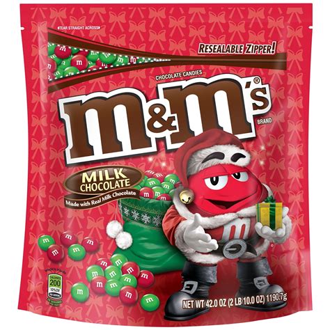 M&M's Christmas Holiday Milk Chocolate Candy, 42 Oz. - Walmart.com