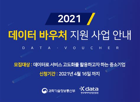 2021년 데이터 바우처 지원 사업 안내 지원사업 Randd 과제발굴 Interx Industrial Ai