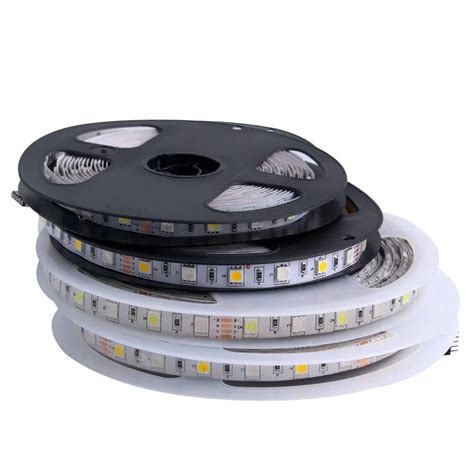 RGB LED Strip 5V 12V 24 V SMD 5050 5M Tahan Air Fleksibel Led Strip