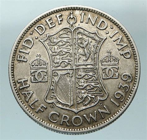 Sold Half Crown George V Silver Coin Great Britain Off