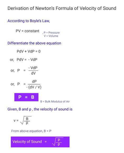 Velocity Formula