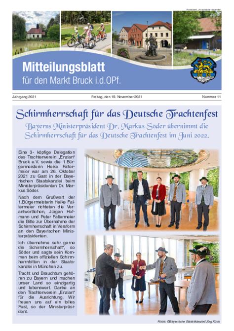 Markt Bruck I D Opf Mitteilungsblatt