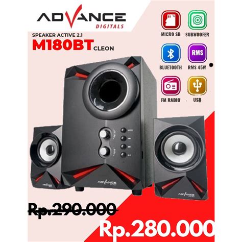 Speaker Advance Aktif M Bt Portable M Bt Cleon Shopee Indonesia