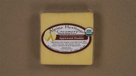 Cheese - Applewood Cheddar (smoked with real Applewood) - Honey Brook ...