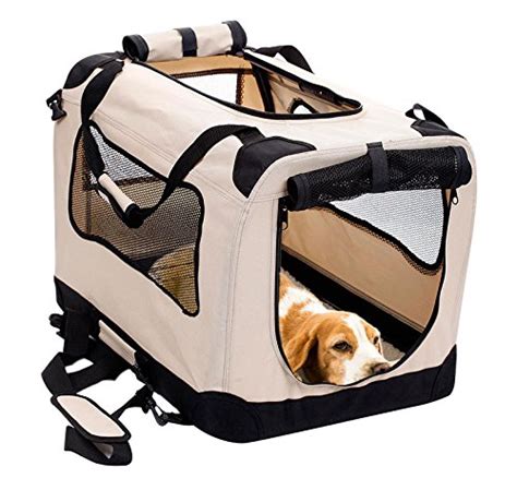 2PET Foldable Dog Crate - Soft, Easy to Fold & Carry Dog Crate for ...