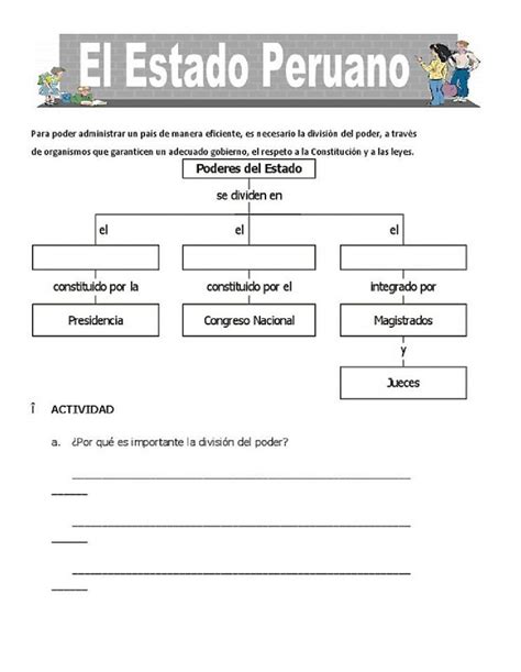 El Estado Peruano Interactive Worksheet