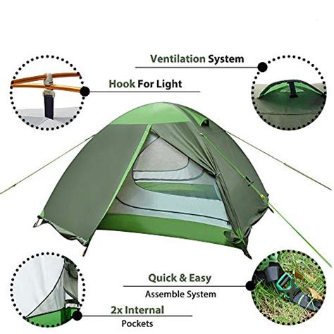 Geertop Tienda De Campa A Para Personas Impermeable Para E