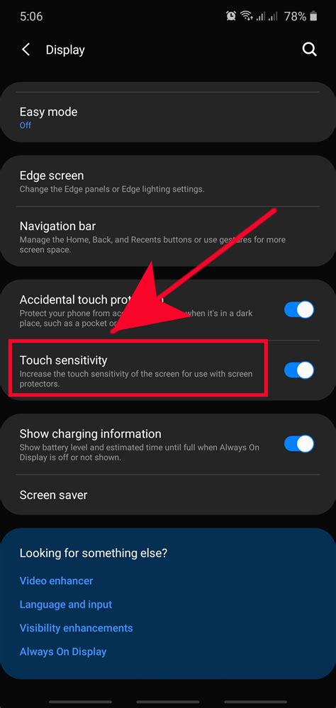 improve touchscreen sensitivity  samsung galaxy
