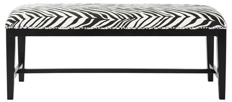 Safavieh Zebra Print Upholstered Bench And Reviews Wayfair