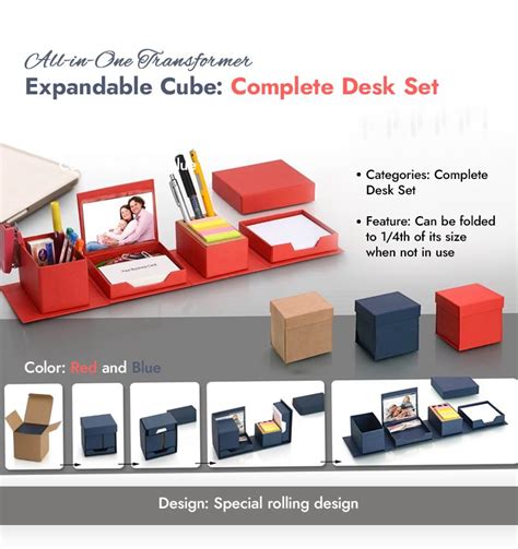 All-in-One Transformer Expandable Cube: A Complete Desk Set - B58 ...